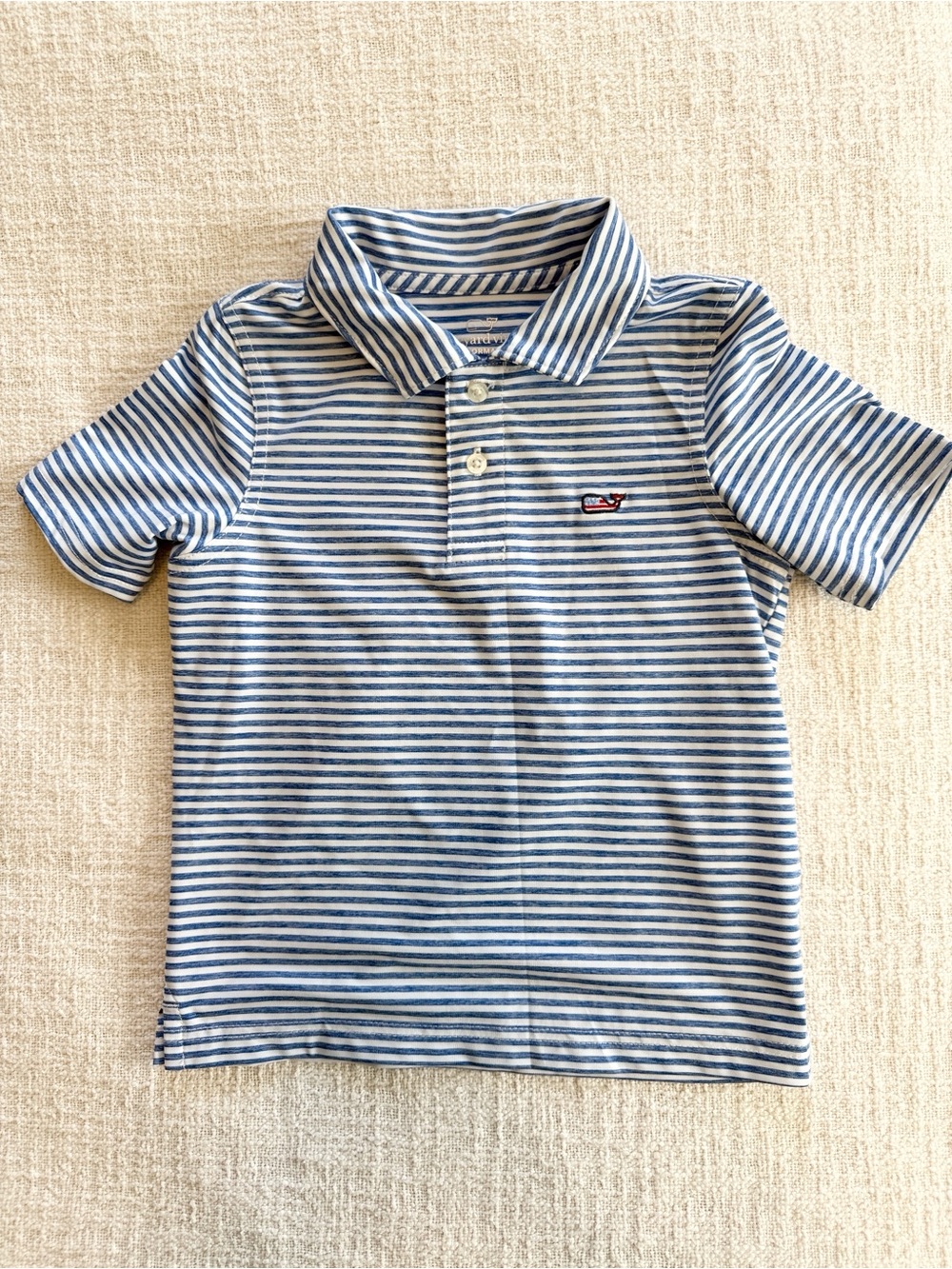 NWOT Vineyard Vines 3T Performance Navy/White Polo